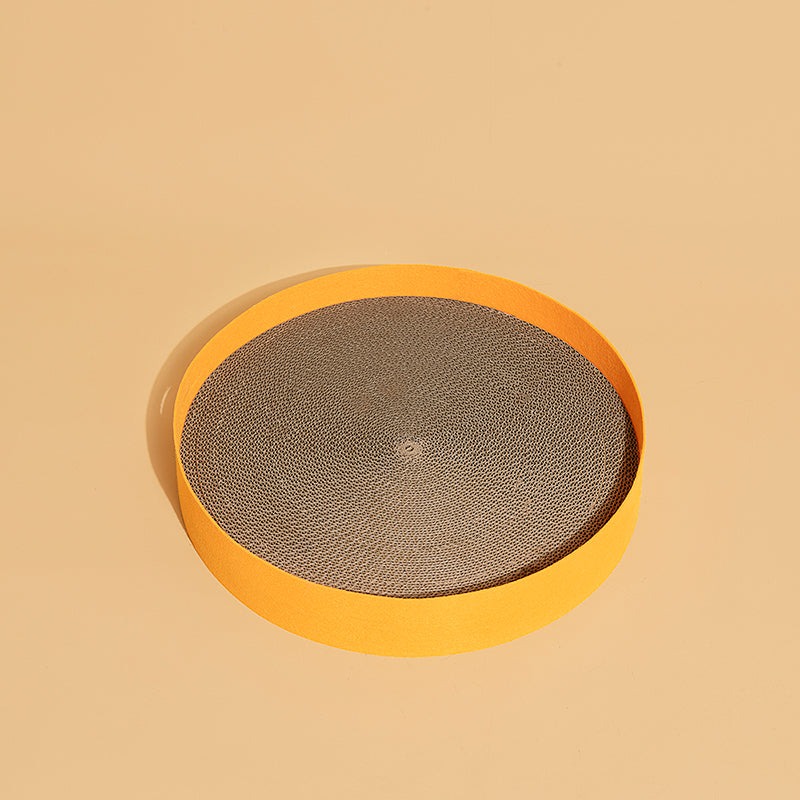 Round Cat Scratcher in Orange