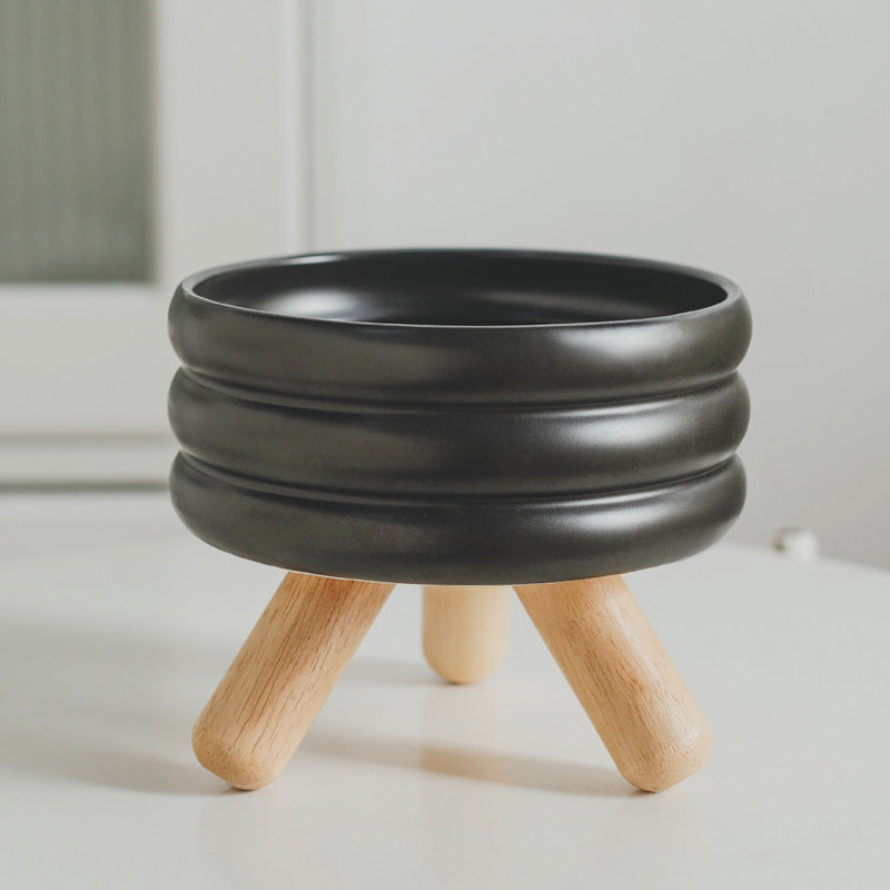 ZOOMATE - Tripod Elevated Ceramic Pet Feeder - Stable, Joint Health Focus & Modern Minimalist Design