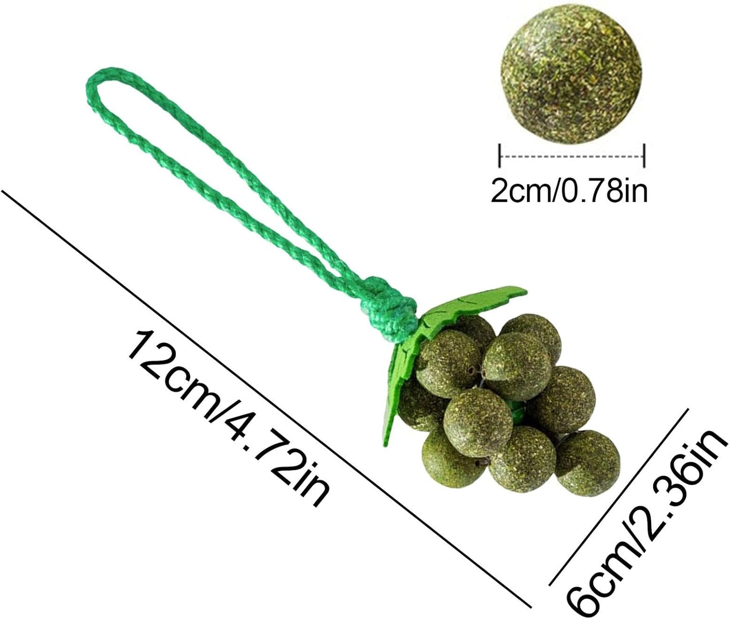 Natural Catnip Toy – Grape Ball - Play, Health, Style