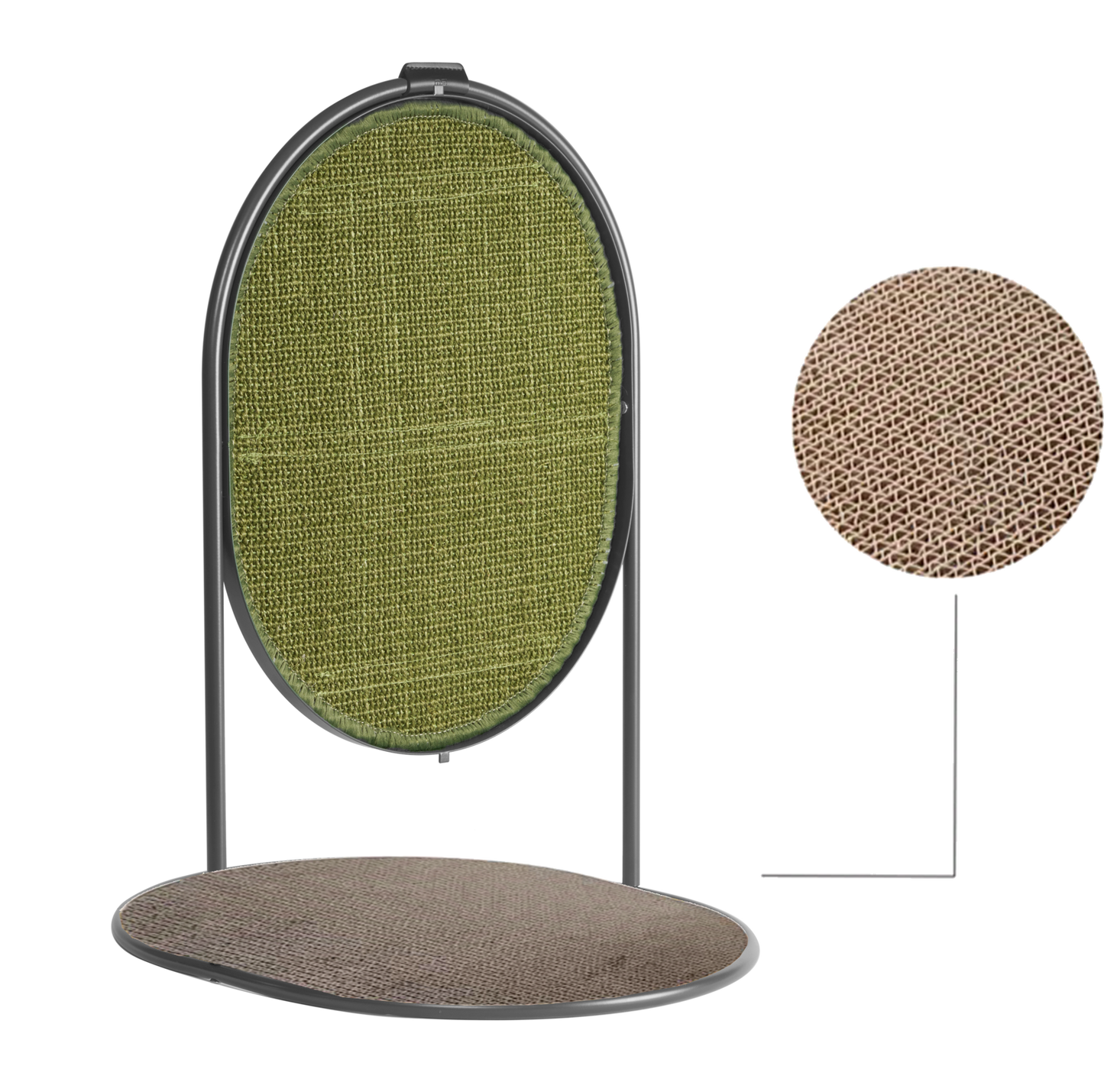 SODA Cat Scratching Post in Jade With Paper Scratch Board