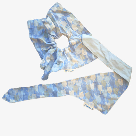 Blue Tulip Pet Tie + Scrunchie Matching Set
