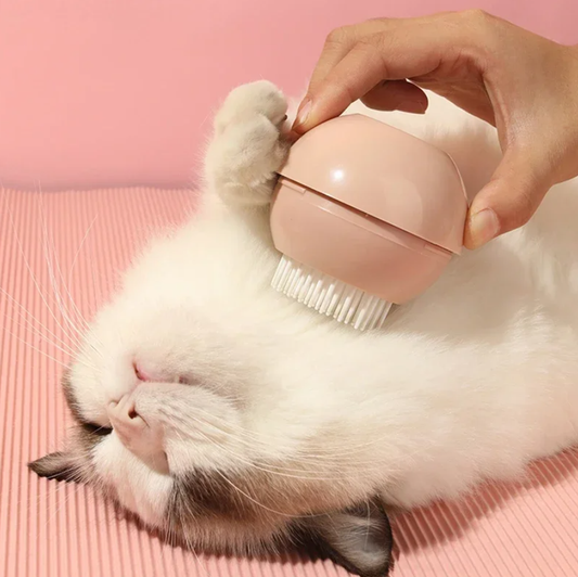 UFO Pet Comb Massage Brush - Tool&Toy in 1 - OneClick Button Design