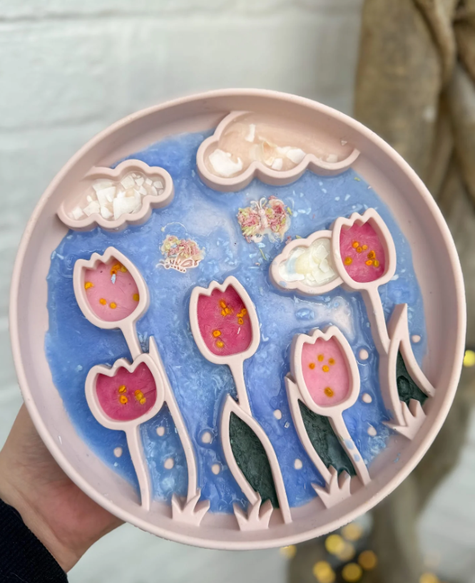Blooming Tulip Slow Feeder Bowl