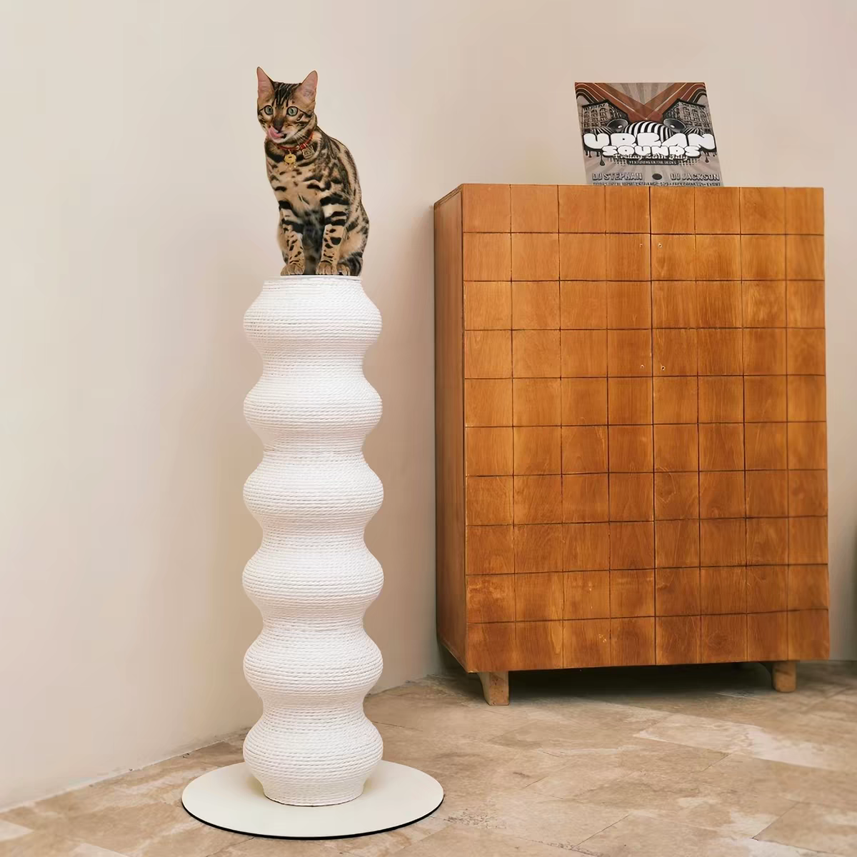 MOMOLAND Modular Cat Scratching Post Coffee Table