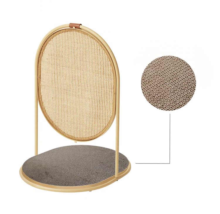 SODA Cat Scratching Post in Ginger With Paper Scratch Pad