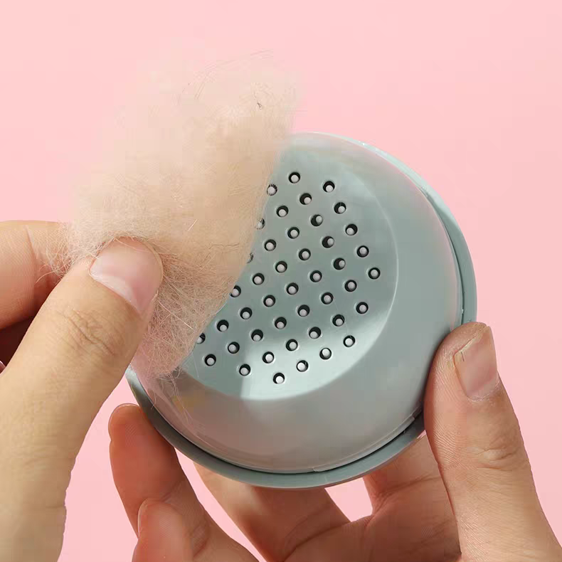 UFO Pet Comb Massage Brush - Tool&Toy in 1 - OneClick Button Design