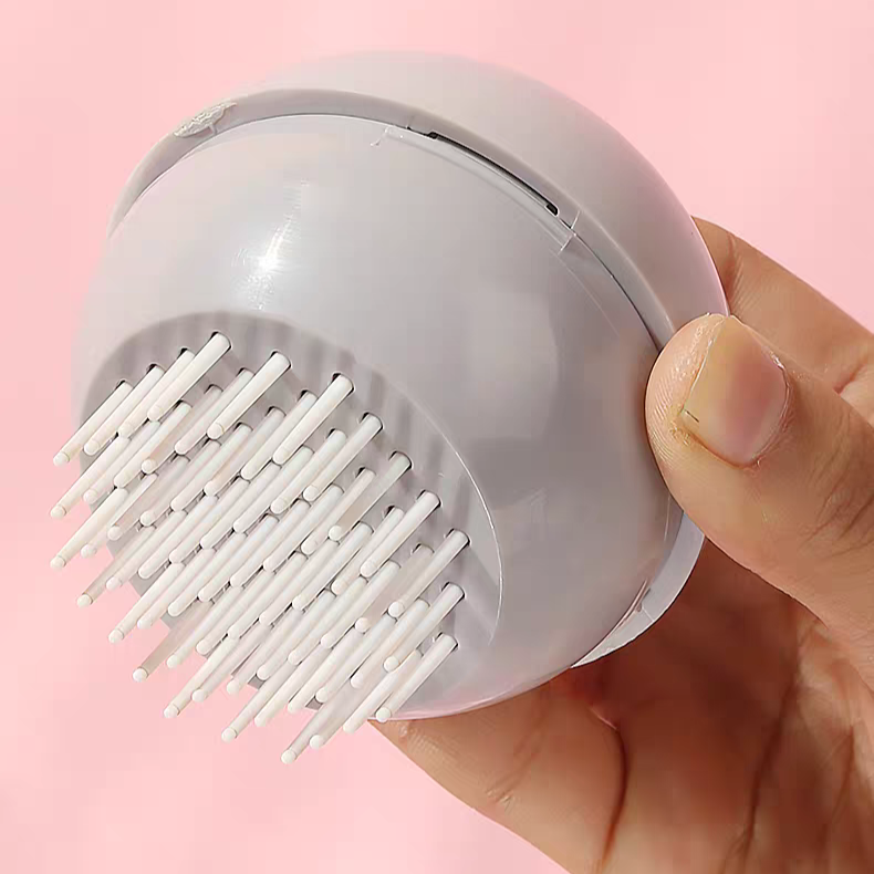 UFO Pet Comb Massage Brush - Tool&Toy in 1 - OneClick Button Design